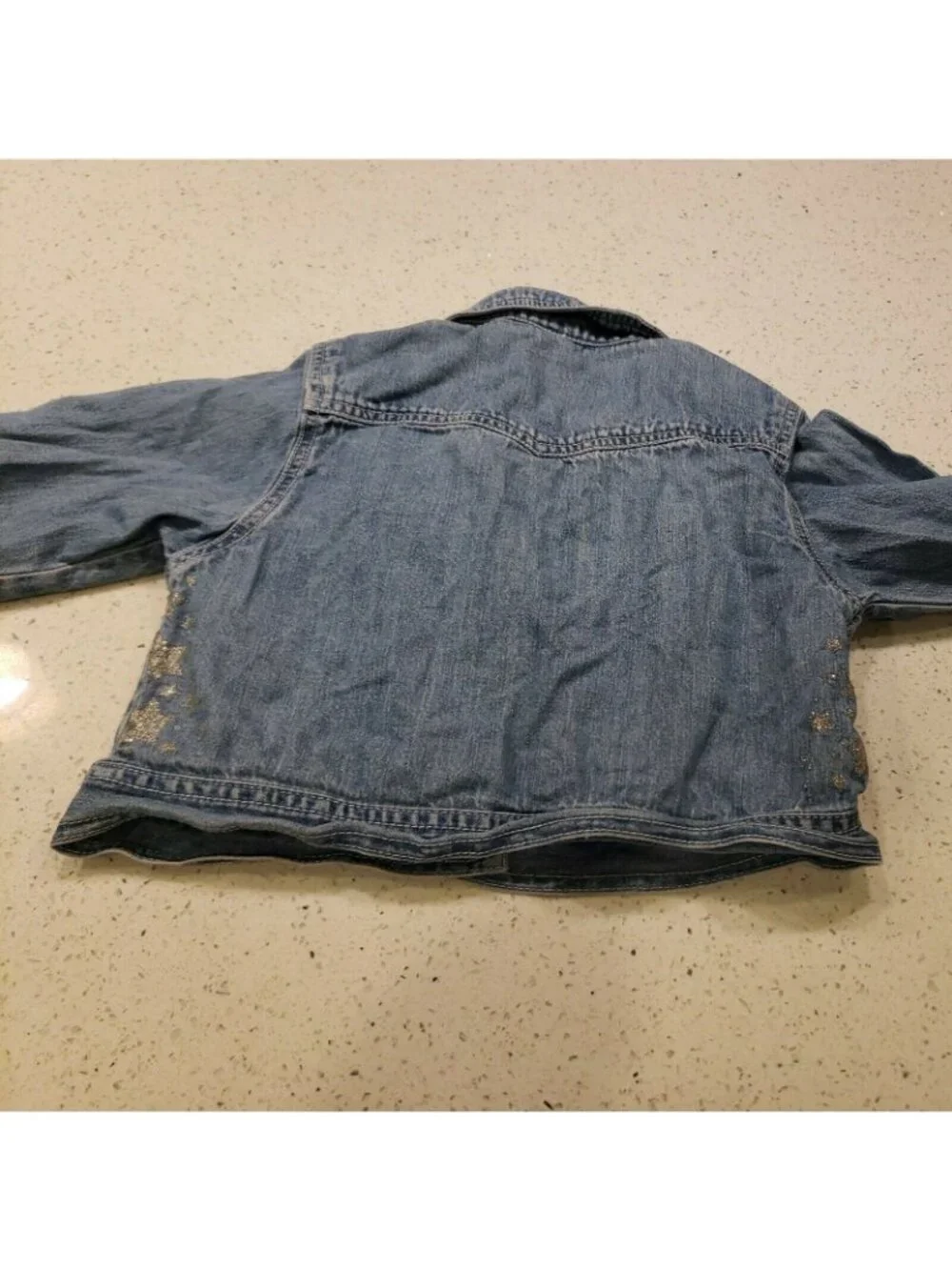 Gymboree Girls Denim Jacket Sz 5 Light wash snap front